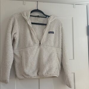 Patagonia Off-White Fleece Hoodie
